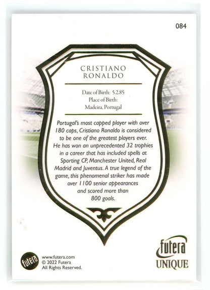 2022 Futera Unique #084 Cristiano Ronaldo