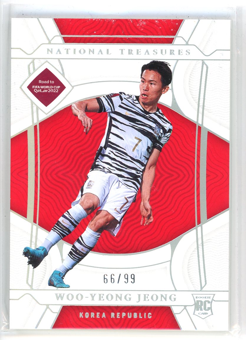2022 Panini National Treasures #82 Woo-Yeong Jeong Fifa Road to World Cup /99