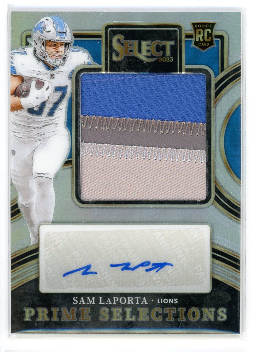 2023 Panini Select #PS-SLA Sam LaPorta Prime Selections Prizm /99