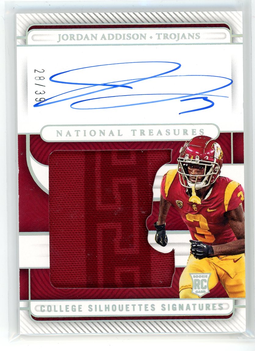 2023 Panini National Treasures #CSS-JA Jordan Addison Patch Auto /39