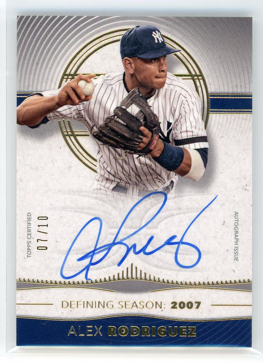 2021 Topps #DSAC-AR Alex Rodriguez Definitive Collection /10