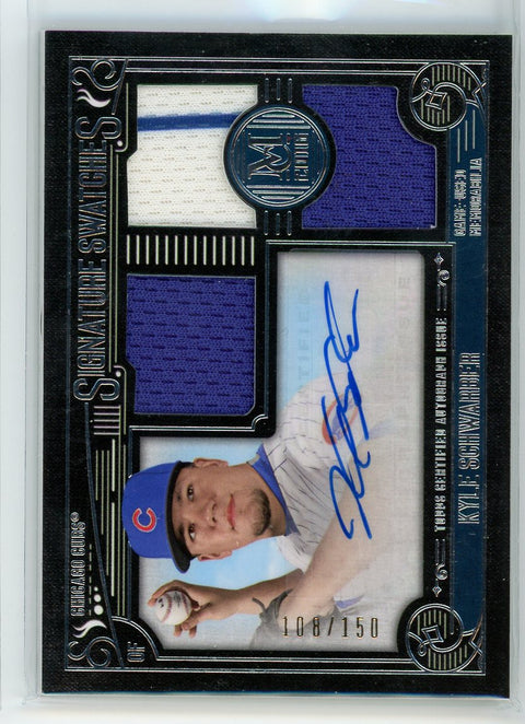 2016 Topps Museum #SST-KS Kyle Schwarber Signature Swatches Patch Auto /150