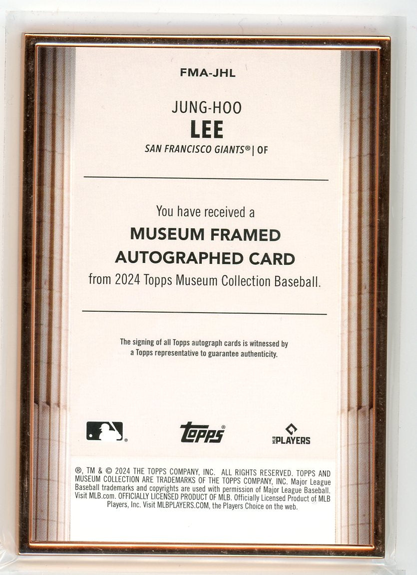 2024 Topps Museum #HMA-JHL Jung-Ho Lee Certified Autograph issue /20