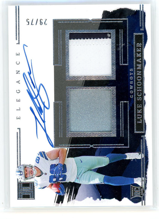 2023 Panini Impeccable #24 Luke Schoonmaker Elegance Patch Auto