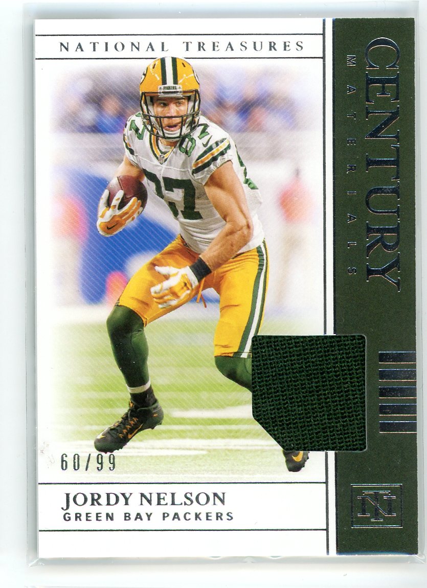 2019 Panini National Treasures #CM-45 Jordy Nelson Century Materials /99