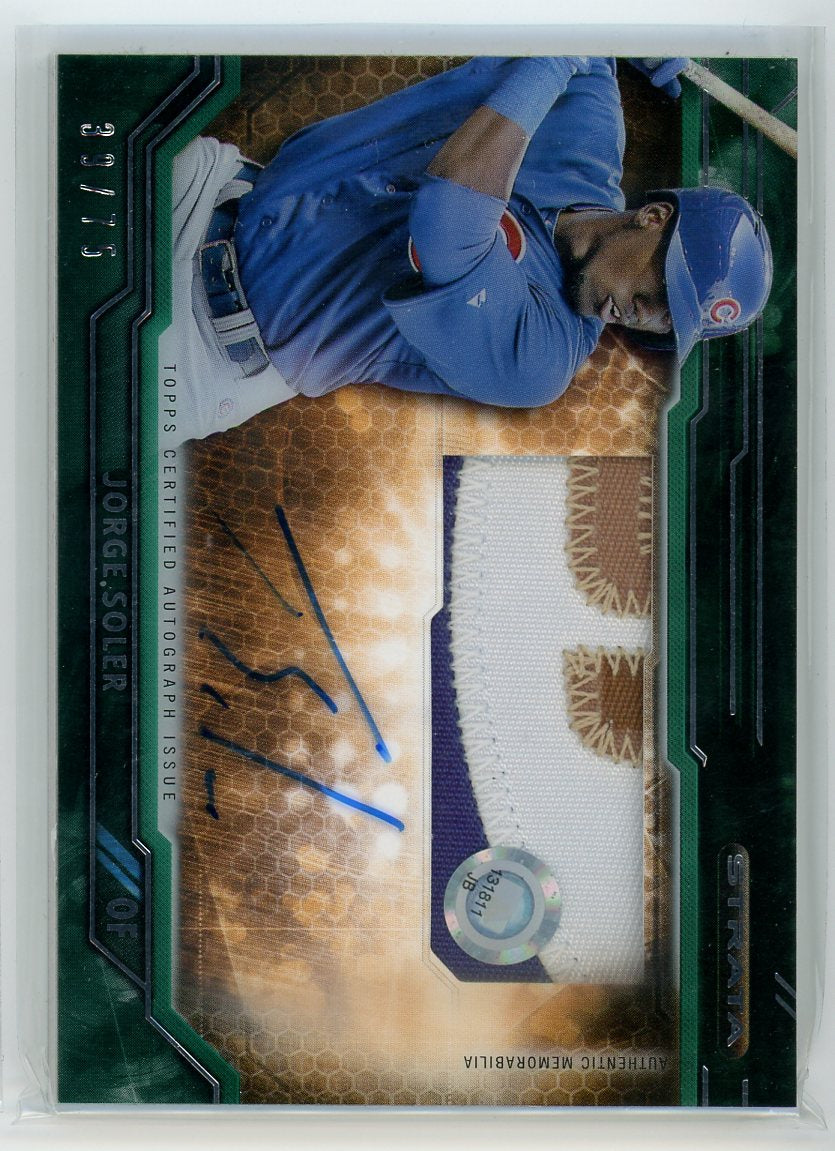 2015 Topps Strata #CAAR-JSR Jorge Soler Certified Autograph issue /75