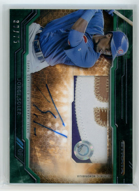 2015 Topps Strata #CAAR-JSR Jorge Soler Certified Autograph issue /75
