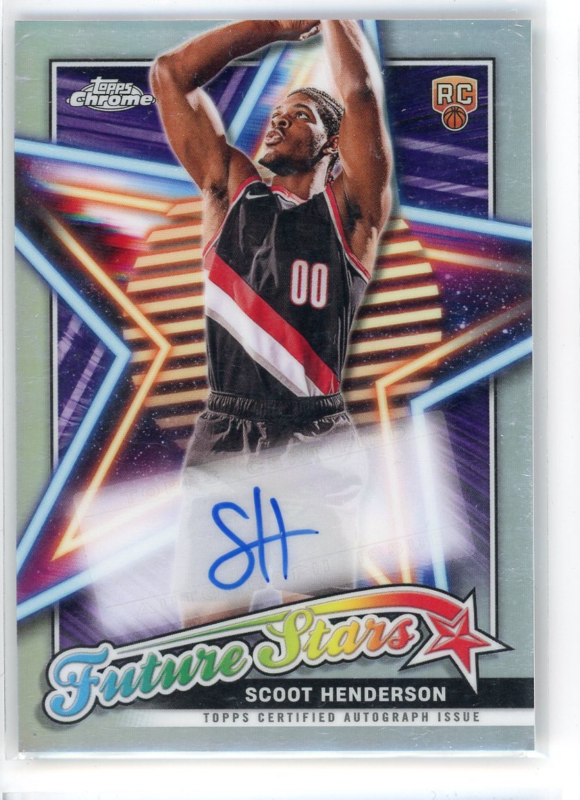 2024 Topps Chrome #FSA-SH Scoot Henderson Future Stars Auto
