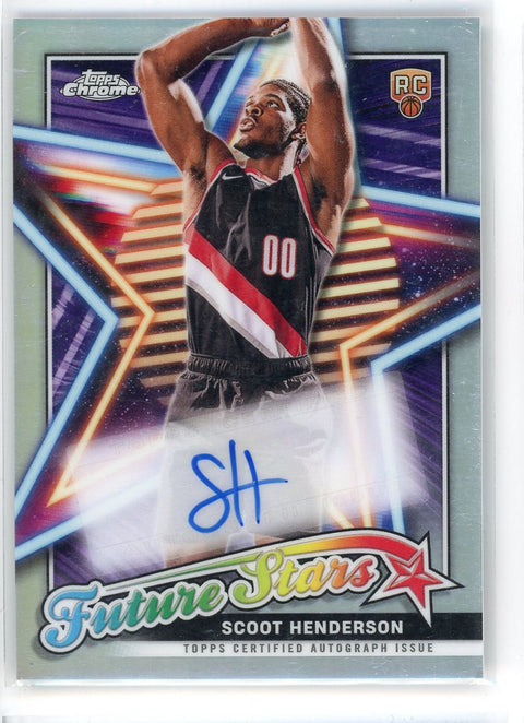 2024 Topps Chrome #FSA-SH Scoot Henderson Future Stars Auto