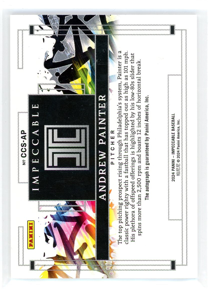 2024 Panini Impeccable #CCS-AP Andrew Painter Canvas Creations /49