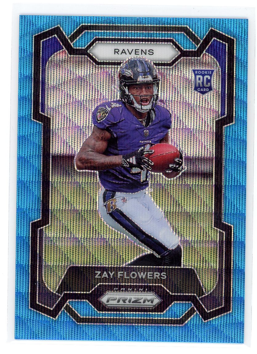 2023 Panini Panini #307 Zay Flower Blue Wave /199