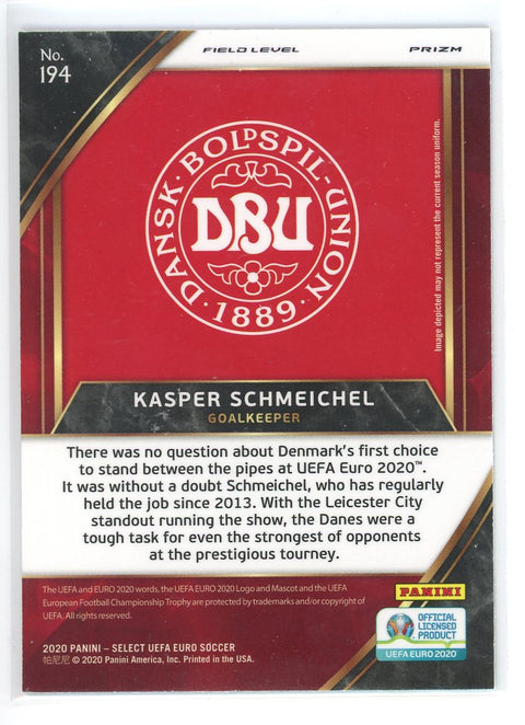 2020 Panini Prizm #194 Kasper Schmeichel Field Level