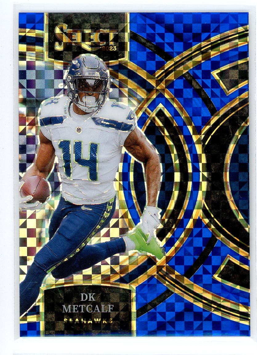 2023 Panini Select #170 DK Metcalf Blue Prizm /149