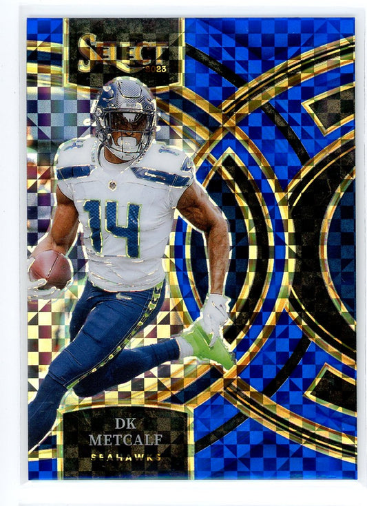 2023 Panini Select #170 DK Metcalf Blue Prizm /149