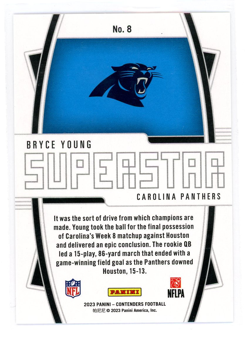 2023 Panini Contenders #8 Bryce Young Superstar