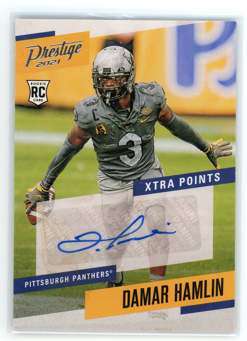 2021 Panini Chronicles #PS-DMH Damar Hamlin Prestige Xtra Points Signatures