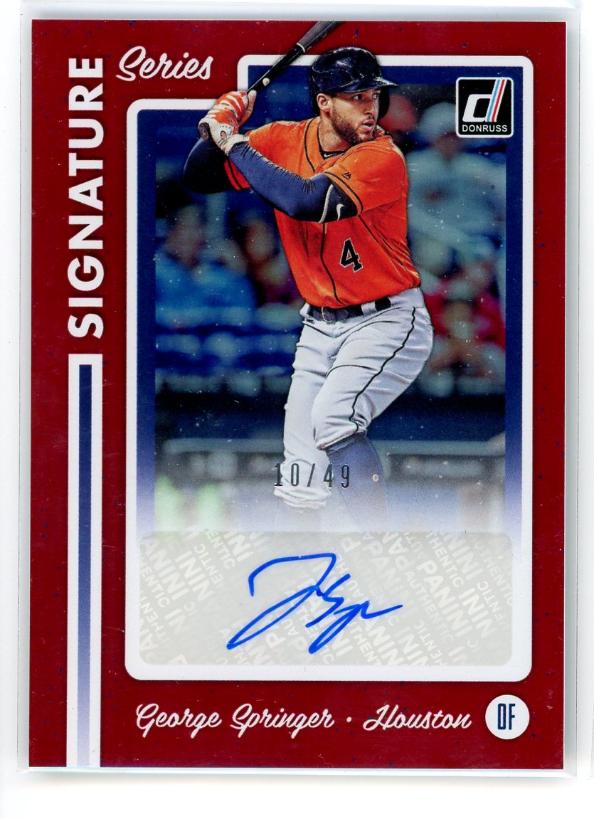 2017 Donruss #SS2-GS George Springer Signature Series
