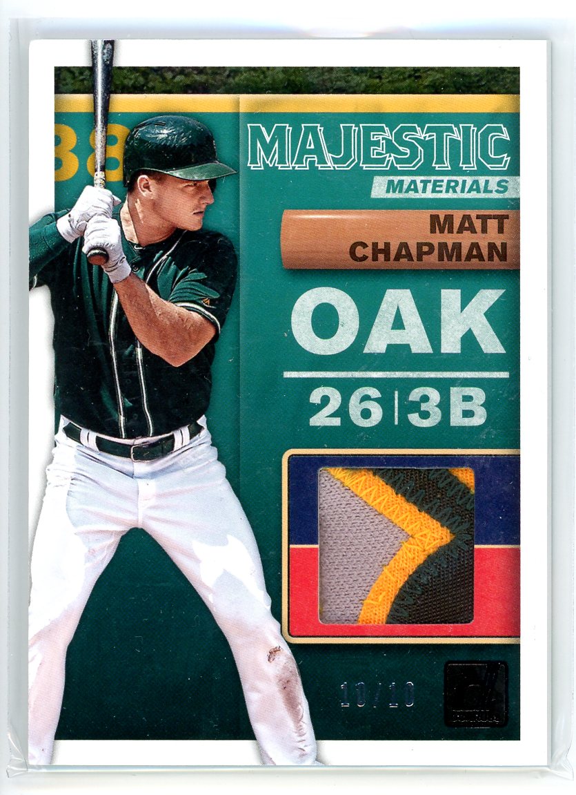 2019 Donruss #MM-MC Matt Chapman Majestic Materials /10
