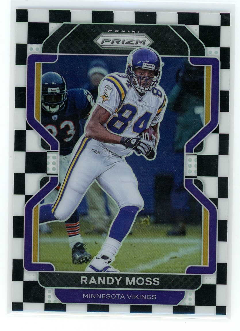2021 Panini Prizm #133 Randy Moss Black and White Checker