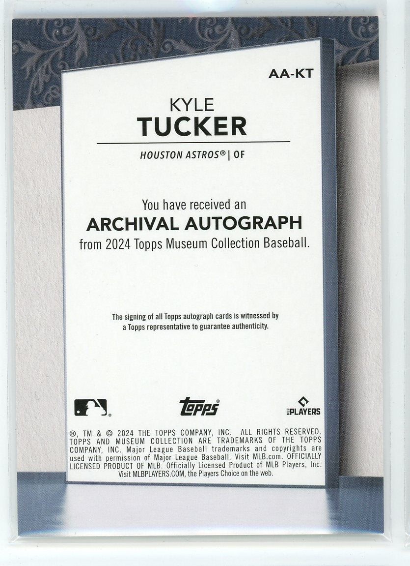 2024 Topps Museum #AA-KT Kyle Tucker Archival Autograph /299