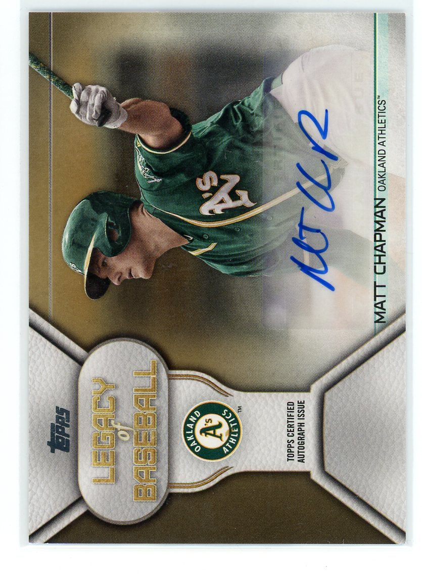 2019 Topps #LBA-MC Matt Chapman Legacy of Baseball Auto /50