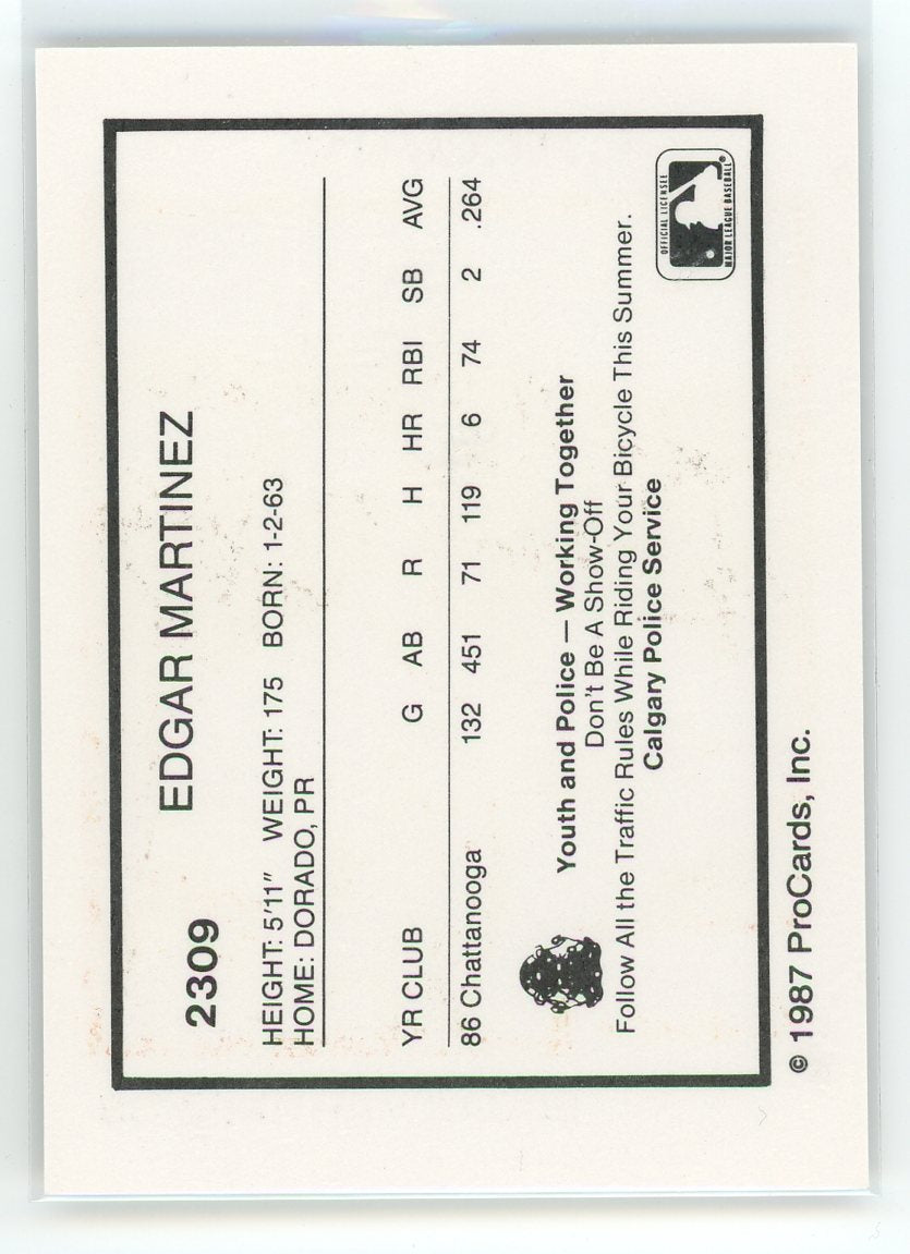 1987 ProCards #2309 Edgar Martinez