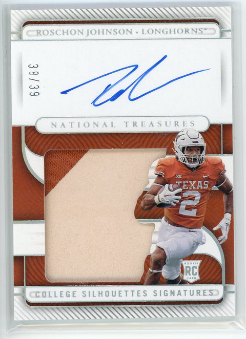 2023 Panini National Treasures #CSS-RJ Roschon Johnson Patch Auto /39