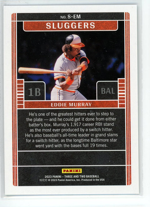Panini Three and Two #S-EM Eddie Murray Sluggers /25