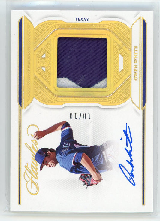 2023 Panini Flawless #FSM-WHITE Owen White /10