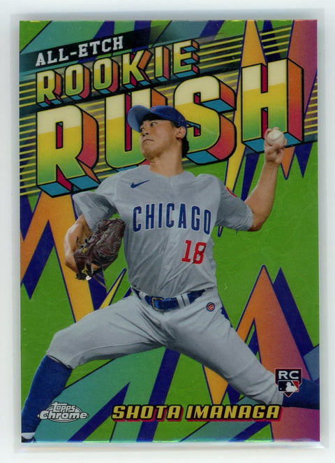 2024 Topps Chrome #CERR-18 Shota Imanaga Chrome All-Etch Rookie Rush