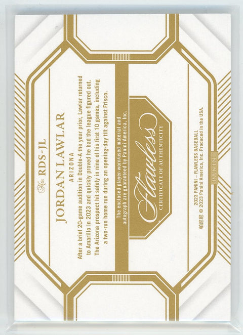 2023 Panini Flawless #RDS-JT Jordan Lawlar /15