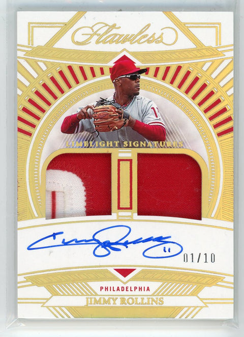 2023 Panini Flawless #LS-JR Jimmy Rollin Limelight Signatures /10