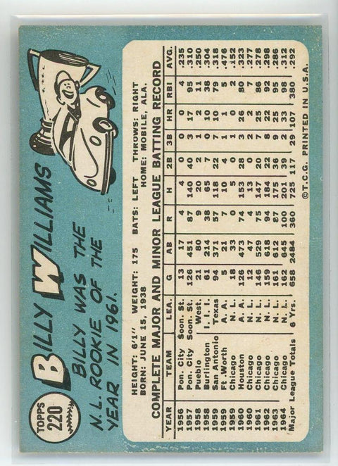 1965 Topps #220 Billy Williams
