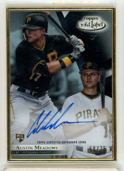 2018 Gold Label #FA-AM Austin Meadows Framed Autograph /75