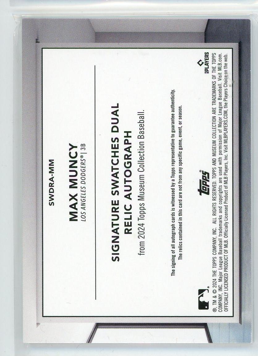 2024 Topps Museum #SWDRA-MM Max Muncy Sneaker Spotlight Signatures /299
