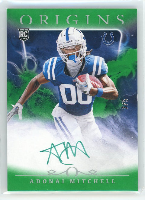 2024 Paini Origins #RAU-AMI Adonai Mitchell Rookie Autographs /5