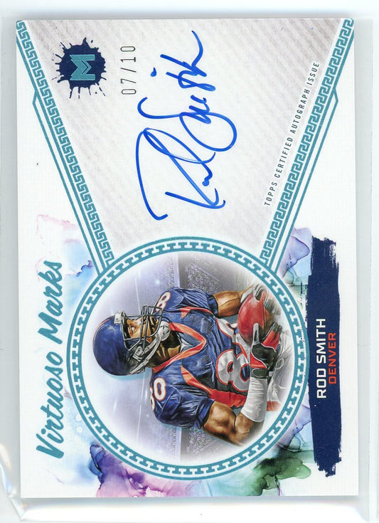2024 Topps Motif #VM-RS Rod Smith Virtuoso Marks Autograph /10