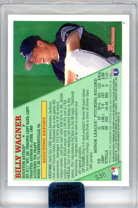 1996 Bowman #336 Billy Wagner Archives Signature /1