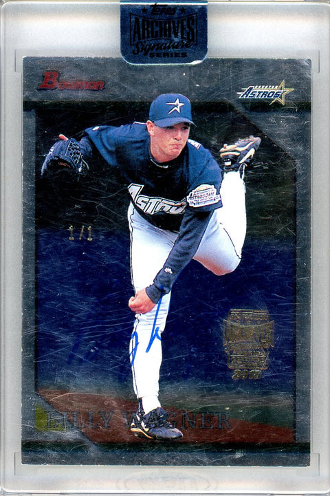 1996 Bowman #336 Billy Wagner Archives Signature /1