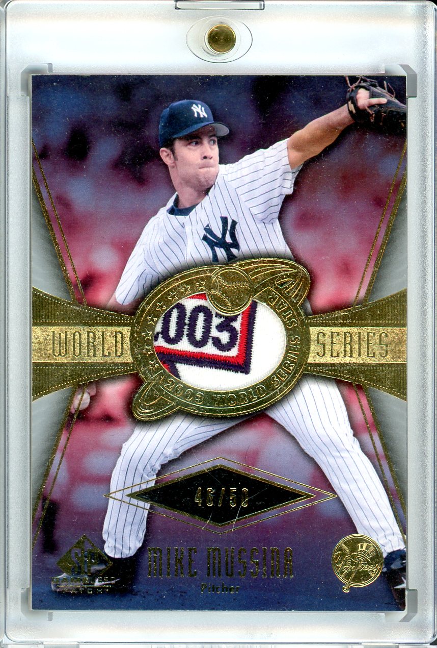2004 Upper Deck #WS-MM Mike Mussina World Series Game Used Patch /50