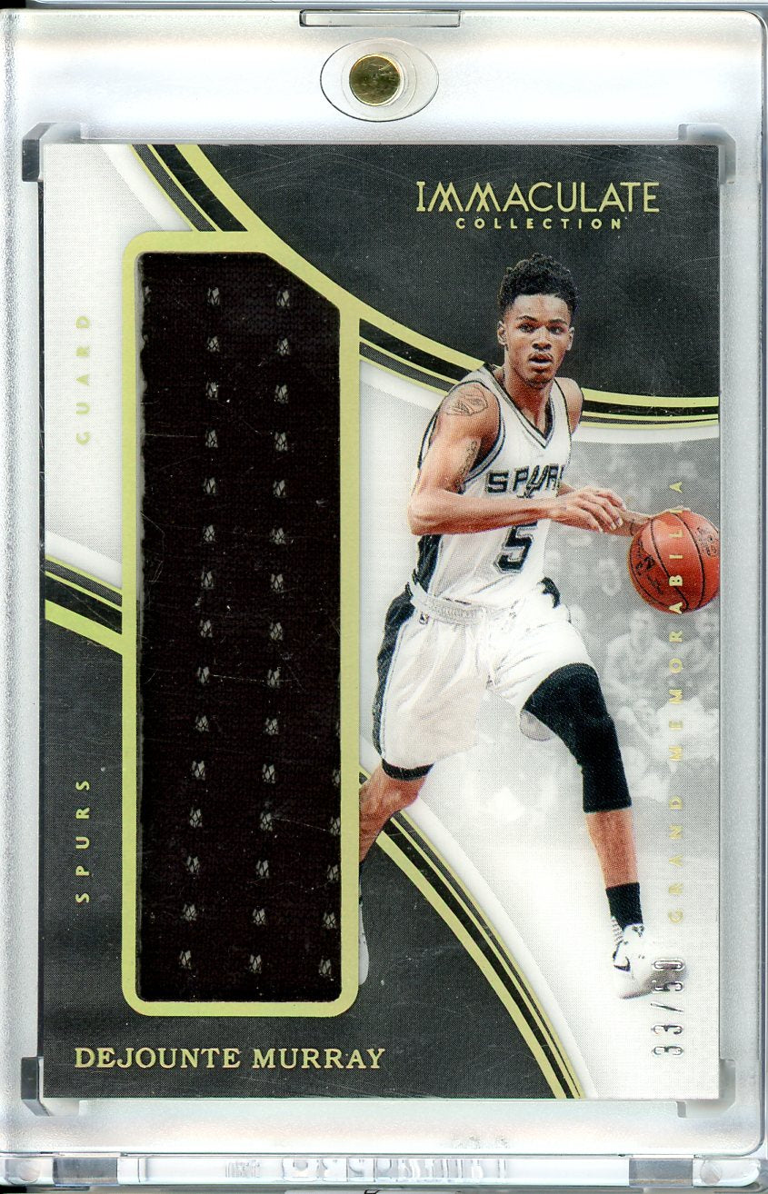 2016-17 Panini Immaculate #GM-DJM DeJounte Murray Grand Memorabilia /50