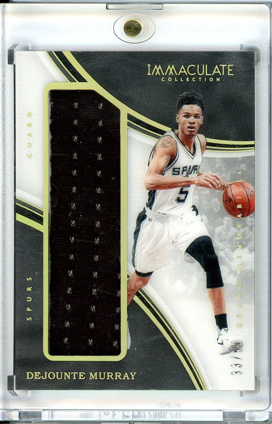 2016-17 Panini Immaculate #GM-DJM DeJounte Murray Grand Memorabilia /50