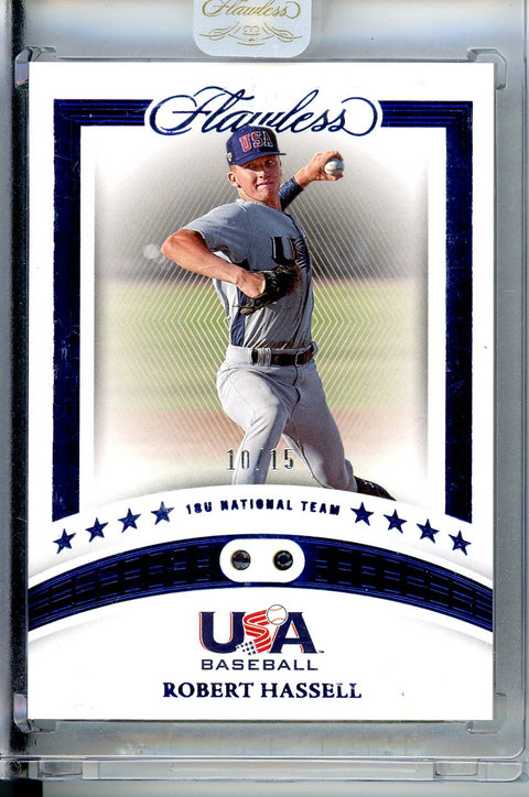 2023 Panini Flawless #16 Robert Hassell 18U National Team /15
