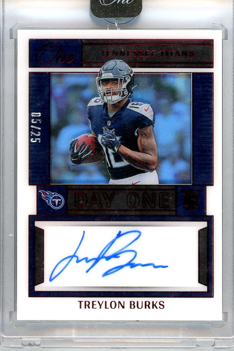 2022 Panini One #109 Treylon Burks Day One Auto /25