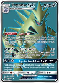 pokemon SM - Lost Thunder Tyranitar GX (Full Art)
