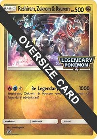 pokemon Jumbo Cards Reshiram, Zekrom & Kyurem