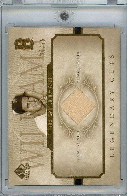 2005 SP Legendary Cuts #LC-TK Ted Williams Material