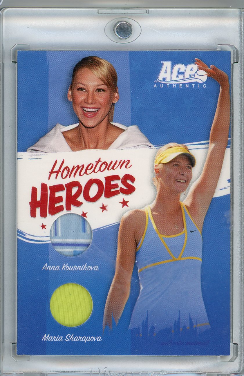 2006 Ace Authentic #HH-12 Anna Kournikova/Maria Sharapova Dual Jersey /100