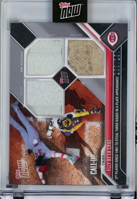 2023 Topps Now #541A Elly De La Cruz Call-Up Game-Used Bases