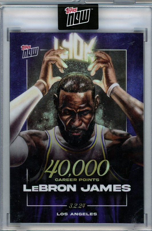 2023-24 Topps Now #LJ-40K LeBron James